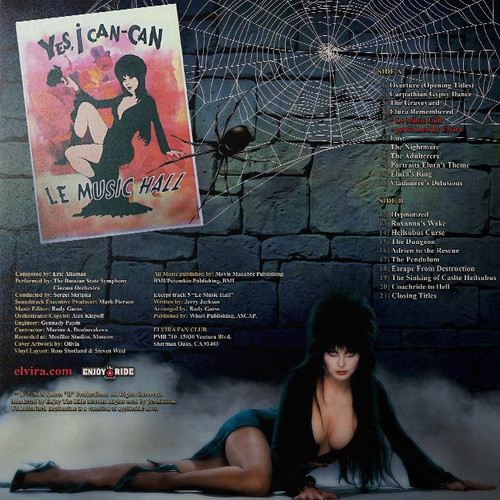 Elvira's Haunted Hills Soundtrack LP 2