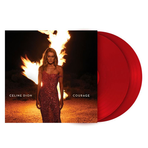 Celine Dion Courage 2LP (Ruby Red Vinyl) 2