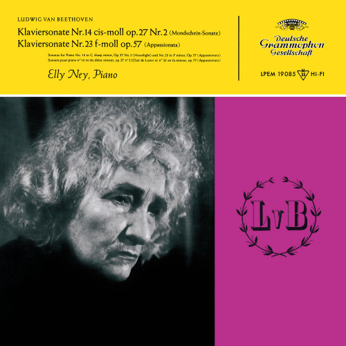 Elly Ney Beethoven Piano Sonatas Nos. 8, 14, 23, 31 180g Import 2LP 2