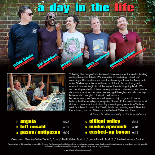 Quentin Collins All Star Quintet A Day In The Life 180g D2D Import LP 2
