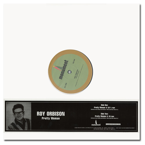 Roy Orbison Pretty Woman Single 200g 12" 33/45rpm Vinyl Single 1