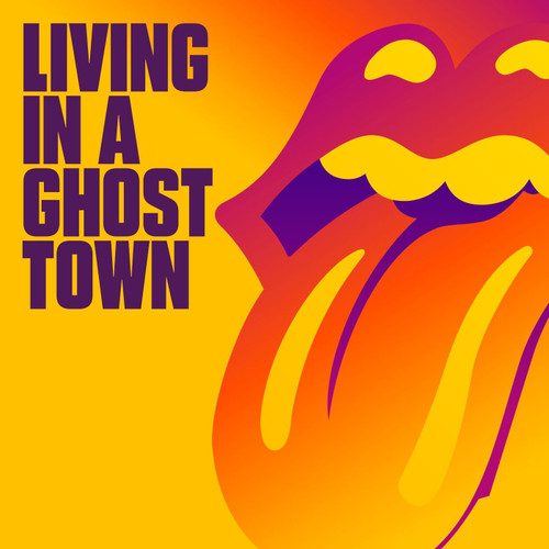 The Rolling Stones Living In A Ghost Town 10" Vinyl (Orange Vinyl) 1