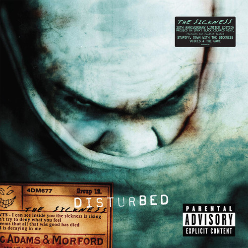 Disturbed The Sickness 20th Anniversary LP (Smoky Black Vinyl) 1