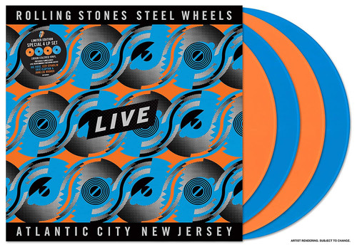 The Rolling Stones Steel Wheels Live Atlantic City, NJ 1989 4LP (Tangerine & Blue Sky Vinyl) 3