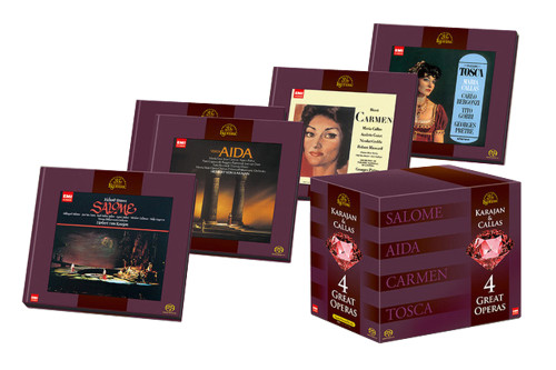 Herbert von Karajan & Maria Callas 4 Great Operas Hybrid Stereo Japanese Import 9SACD Box Set 1