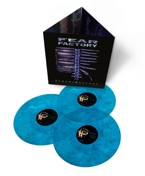 Fear Factory Demanufacture 3LP (Transparent Blue, Solid White & Black Mixed Vinyl) 2
