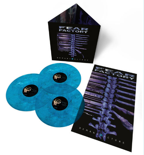 Fear Factory Demanufacture 3LP (Transparent Blue, Solid White & Black Mixed Vinyl) 3