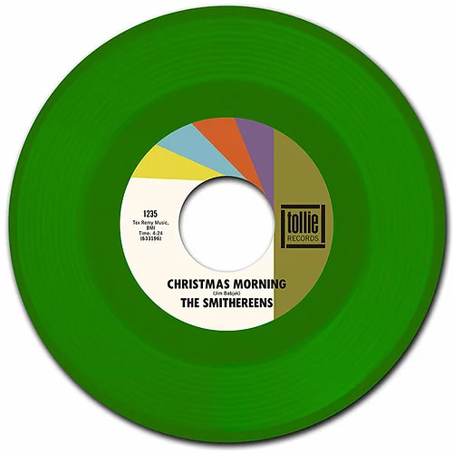 The Smithereens Christmas Morning/'Twas The Night Before Christmas 45rpm 7" LP (Green Vinyl) 2