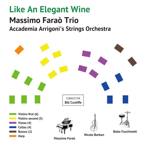 The Massimo Farao' Trio With Academia Arrigoni's Strings Orchestra Like An Elegant Wine 180g LP