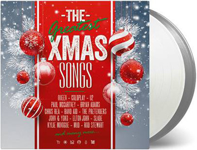 The Greatest Xmas Songs Numbered Limited Edition 180g Import 2LP (1 Silver Vinyl & 1 Clear Vinyl) 2