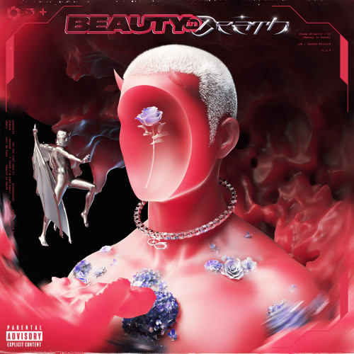 Chase Atlantic Beauty In Death LP (Red With Black Smoke Vinyl) 1