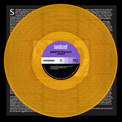 Annette Peacock X-Dreams LP (Gold Vinyl) 2