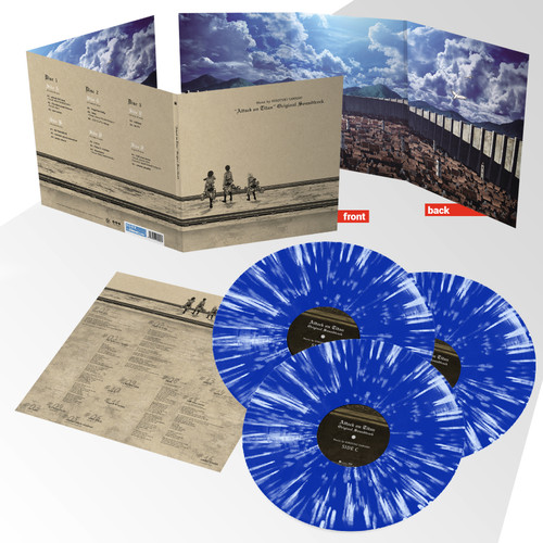 Hiroyuki Sawano Attack On Titan Season 1 Original Soundtrack 180g 3LP (Blue & White Splatter Vinyl) 1