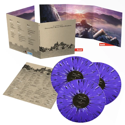 Hiroyuki Sawano Attack On Titan Season 2 Original Soundtrack 180g 3LP (Purple & White Splatter Vinyl) 1