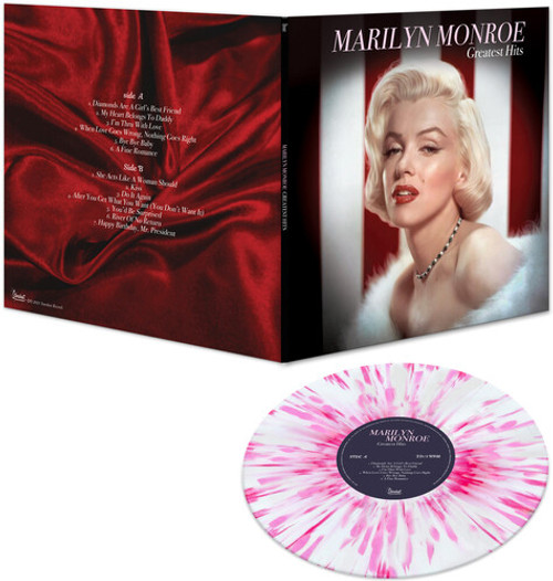 Marilyn Monroe Greatest Hits LP (Pink & White Splatter Vinyl)