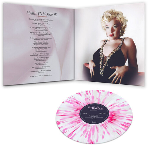 Marilyn Monroe Greatest Hits LP (Pink & White Splatter Vinyl) 4