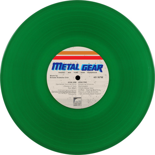 Konamie Kukeiha Club Metal Gear Original MSX2 Video Game Soundtrack 45rpm 10" Vinyl (Green Vinyl)