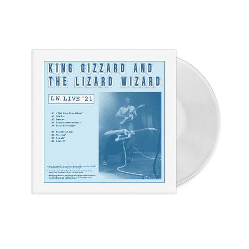 King Gizzard & The Lizard Wizard L.W. Live In Australia '21 LP (Reverse Groove Clear Vinyl) 2