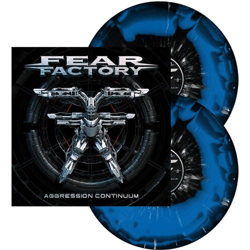 Fear Factory Aggression Continuum 2LP (Black & Blue With White Splatter Vinyl) 1