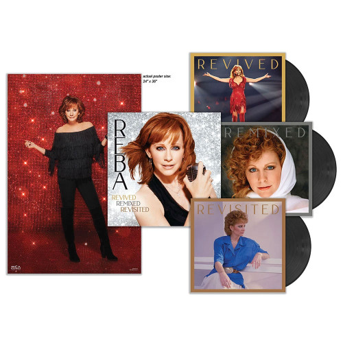 Reba McEntire Revived Remixed Revisited 3LP Box Set (Autographed) 2