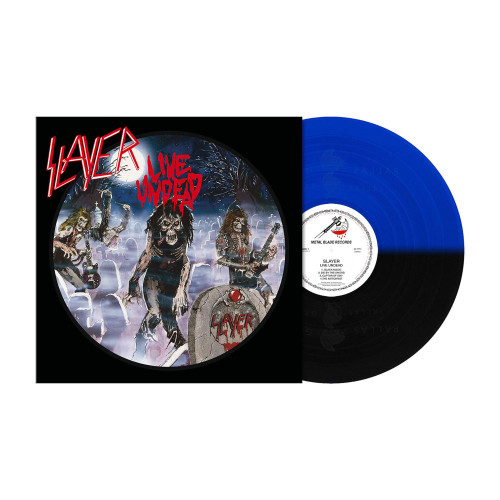 Slayer Live Undead LP (Midnight Blue & Black Split Vinyl) 1