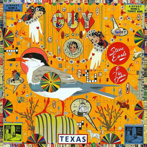 Steve Earle & The Dukes GUY 2LP (Orange & Red Swirl Vinyl) 1