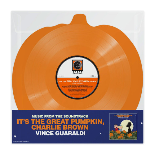 Vince Guaraldi It's The Great Pumpkin, Charlie Brown Soundtrack 45rpm LP (Pumpkin Shaped Orange Vinyl) 1