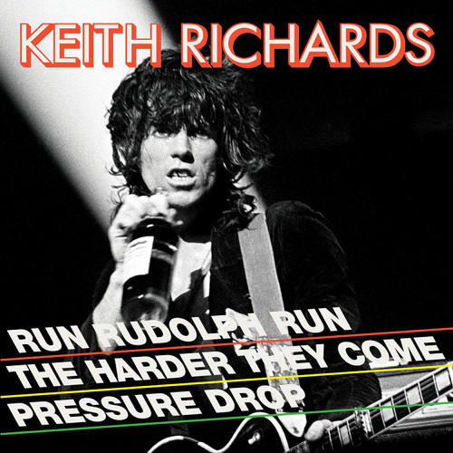 Keith Richards Run Rudolph Run 45rpm 12" Vinyl Single (Red & Black Splatter Vinyl) 1