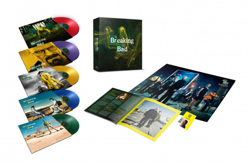 Breaking Bad Soundtrack Numbered Limited Edition 10" Vinyl 5 Disc Box Set (Green/Blue/Yellow/Purple/Red Vinyl) 3