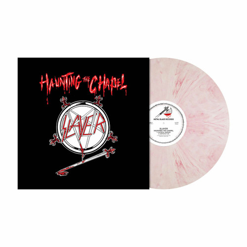 Slayer Haunting The Chapel 45rpm 12" Vinyl EP (Red & White Marbled Vinyl) 1