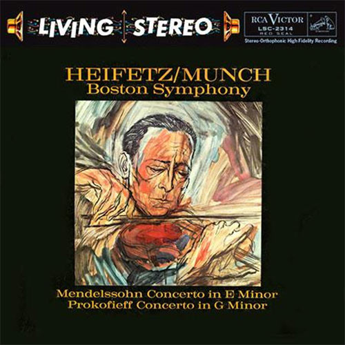 Jascha Heifetz Mendelssohn & Prokofieff Concertos 180g LP