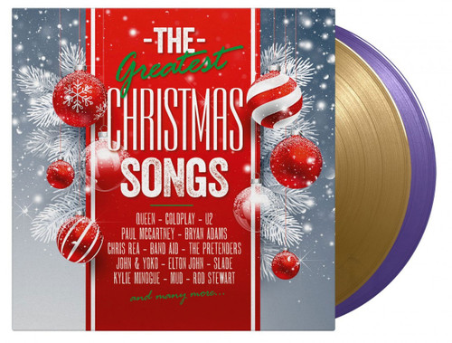 The Greatest Christmas Songs Numbered Limited Edition 180g Import 2LP (1 Gold Vinyl & 1 Purple Vinyl) 2