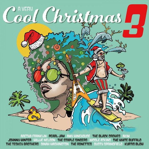 A Very Cool Christmas 3 Numbered Limited Edition 180g Import 2LP (1 Crystal Clear Vinyl & 1 Translucent Blue Vinyl) 1