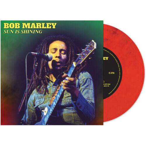 Bob Marley Sun Is Shining 45rpm 7" Vinyl Single (Red Marble Vinyl) 1