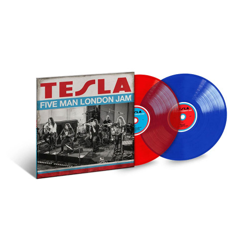 Tesla Five Man London Jam 2LP (Clear Red & Clear Blue Vinyl) 1