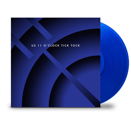 U2 11 O'Clock Tick Tock 45rpm 12" Vinyl Single (Transparent Blue Vinyl) 1