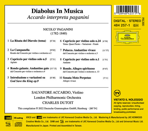 Accardo Paganini Diabolus In Musica SHM-XRCD 2