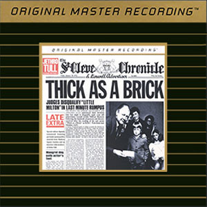 Jethro Tull Thick As A Brick Pre-Owned Mint Gold CD 1