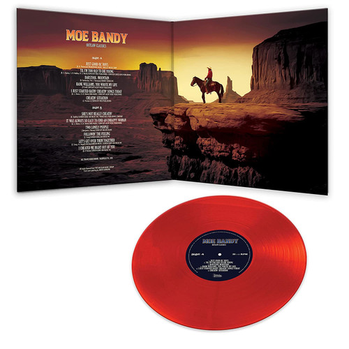 Moe Bandy Outlaw Classics LP (Red Vinyl) 2