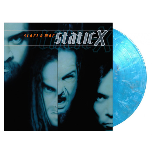 Static-X Start A War Numbered Limited Edition 180g Import LP (Translucent Blue, Solid White & Black Marbled Vinyl) 2