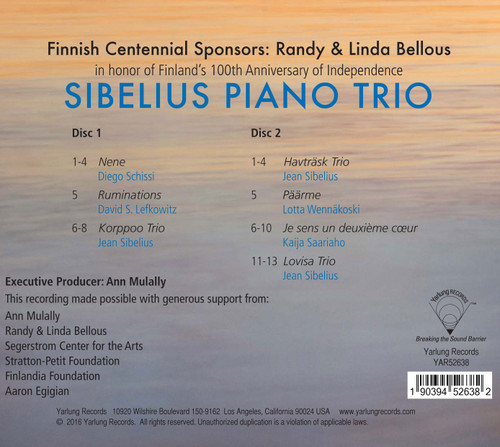 Sibelius Piano Trio Sibelius Piano Trio 2CD 2