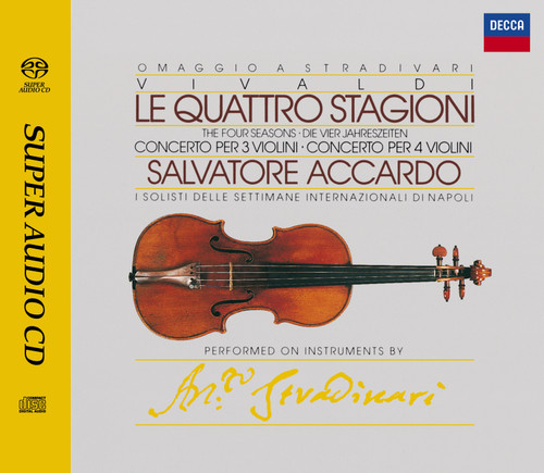 Salvatore Accardo Vivaldi The Four Seasons Numbered Limited Edition Hybrid Stereo Japanese Import SACD