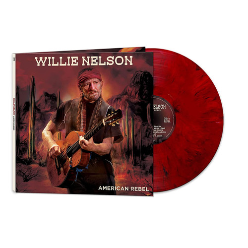 Willie Nelson American Rebel LP (Red Marble Vinyl) 2