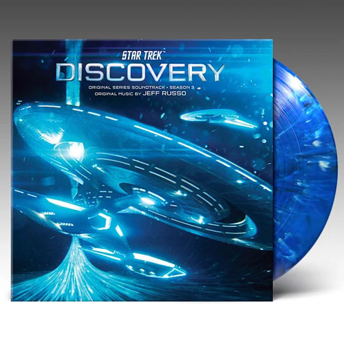 Jeff Russo Star Trek Discovery: Season 3 (Original Series Soundtrack) 2LP (Blue & White Marbled Vinyl) Scratch & Dent 2