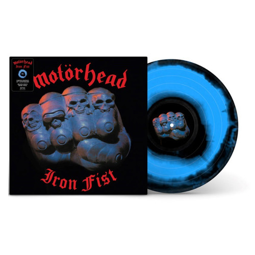 Motorhead Iron Fist (40th Anniversary) LP (Black & Blue Swirl Vinyl)
