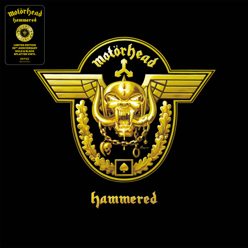Motorhead Hammered LP (Gold & Black Splatter Vinyl)