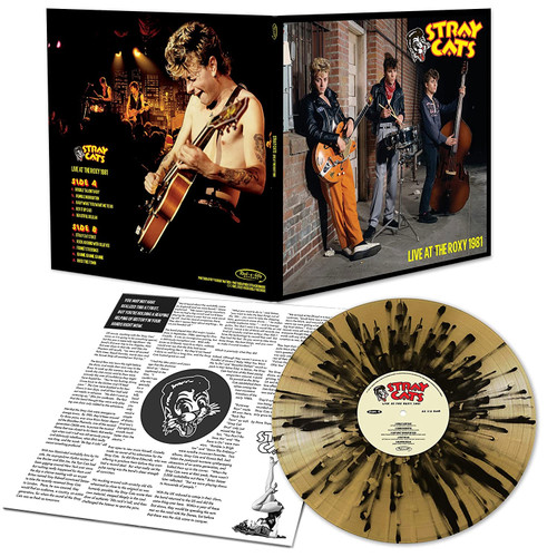 Stray Cats Live at the Roxy 1981 LP (Gold & Black Splatter Vinyl) 3