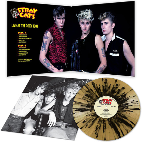 Stray Cats Live at the Roxy 1981 LP (Gold & Black Splatter Vinyl) 4
