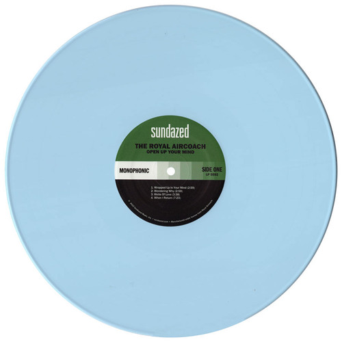 Royal Aircoach Open Up Your Mind LP (Mono) (Sky Blue Vinyl) 3