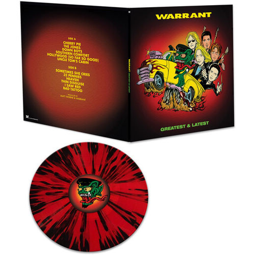 Warrant Greatest & Latest LP (Red & Black Splatter Vinyl) 4